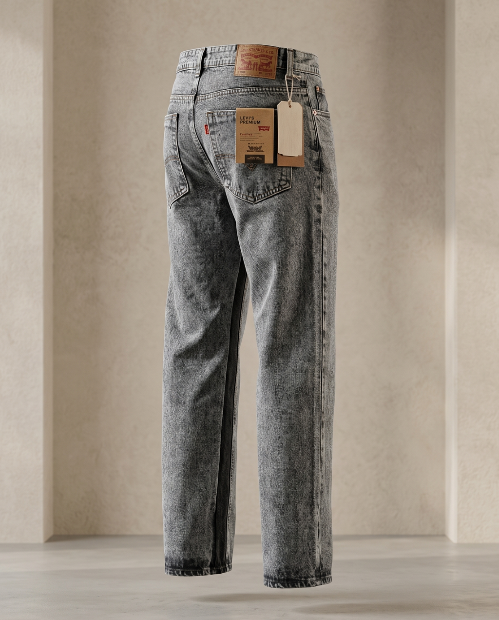 Levi’s Washed Straight Fit Denim Jeans