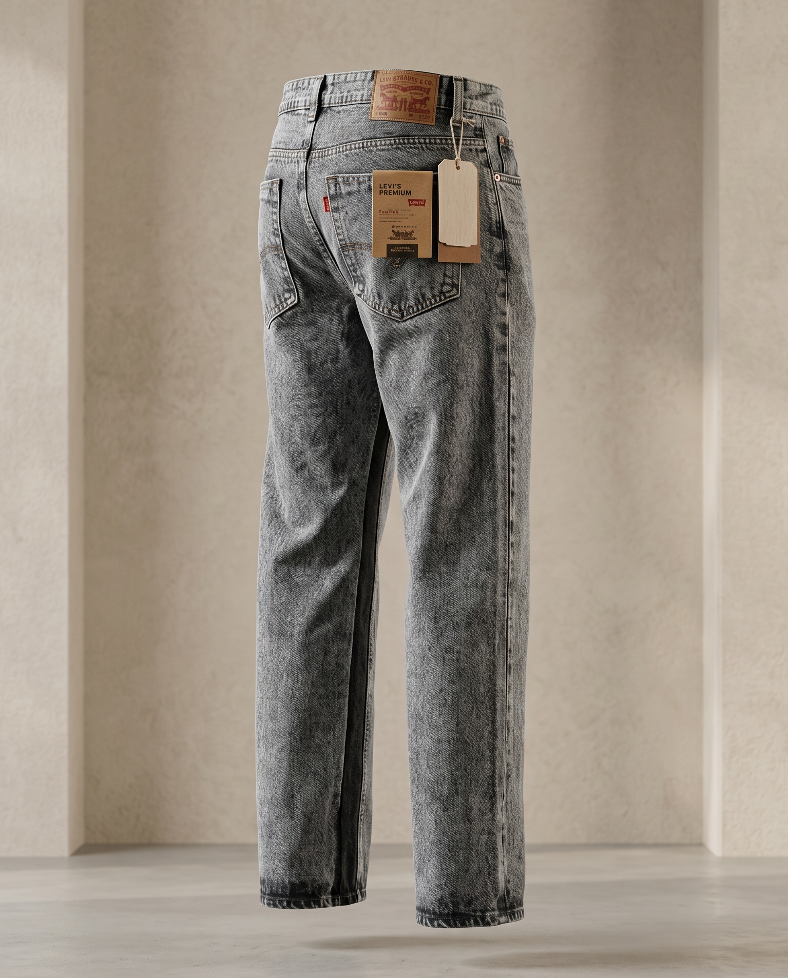 Levi’s Washed Straight Fit Denim Jeans