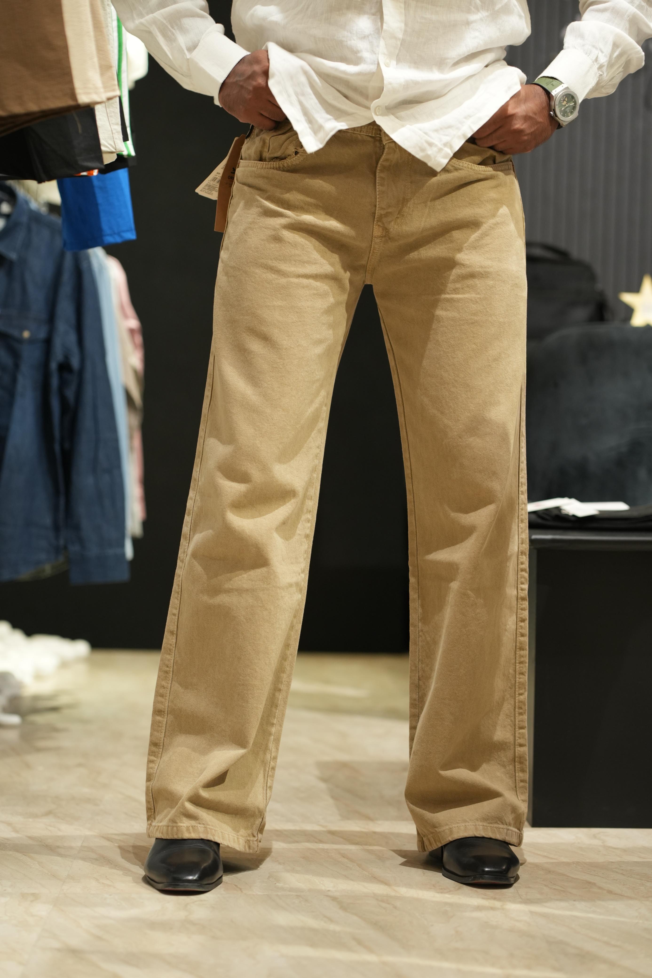 Levi’s Premium Beige Straight Fit Denim Jeans