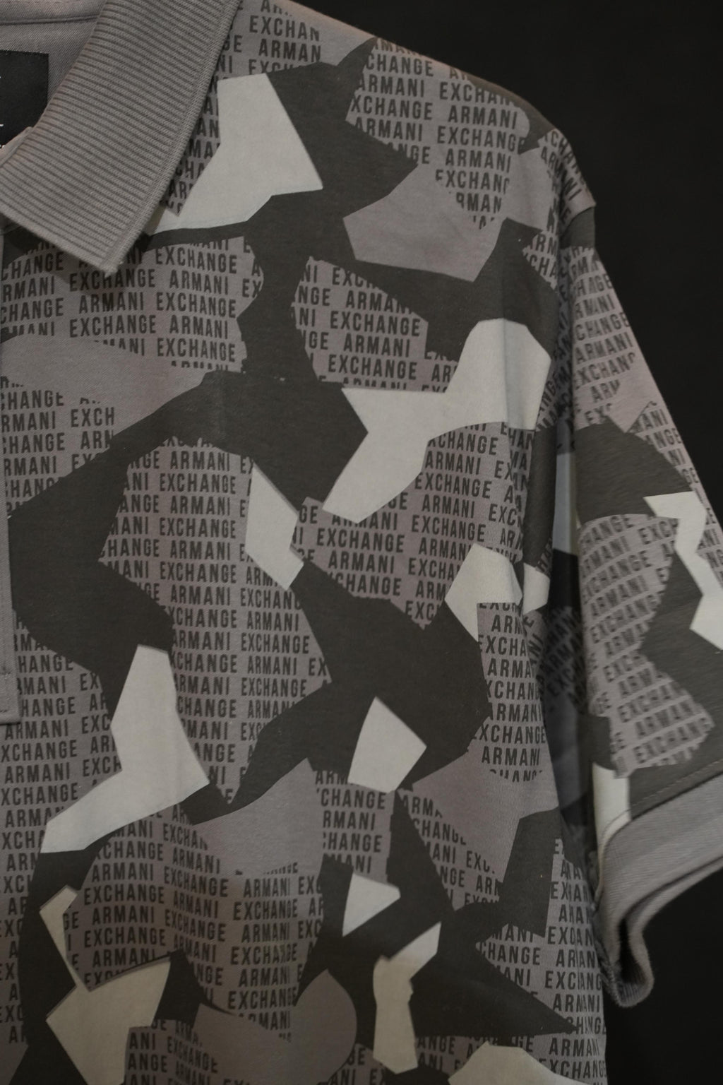 Retro Wardrobe AX Camo All-Over Print Polo T-Shirt