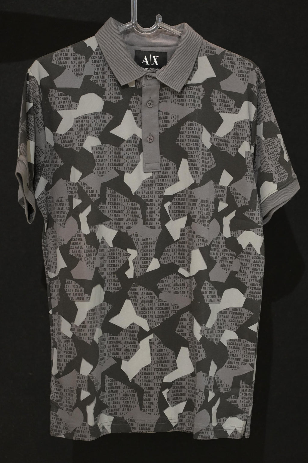 Retro Wardrobe AX Camo All-Over Print Polo T-Shirt