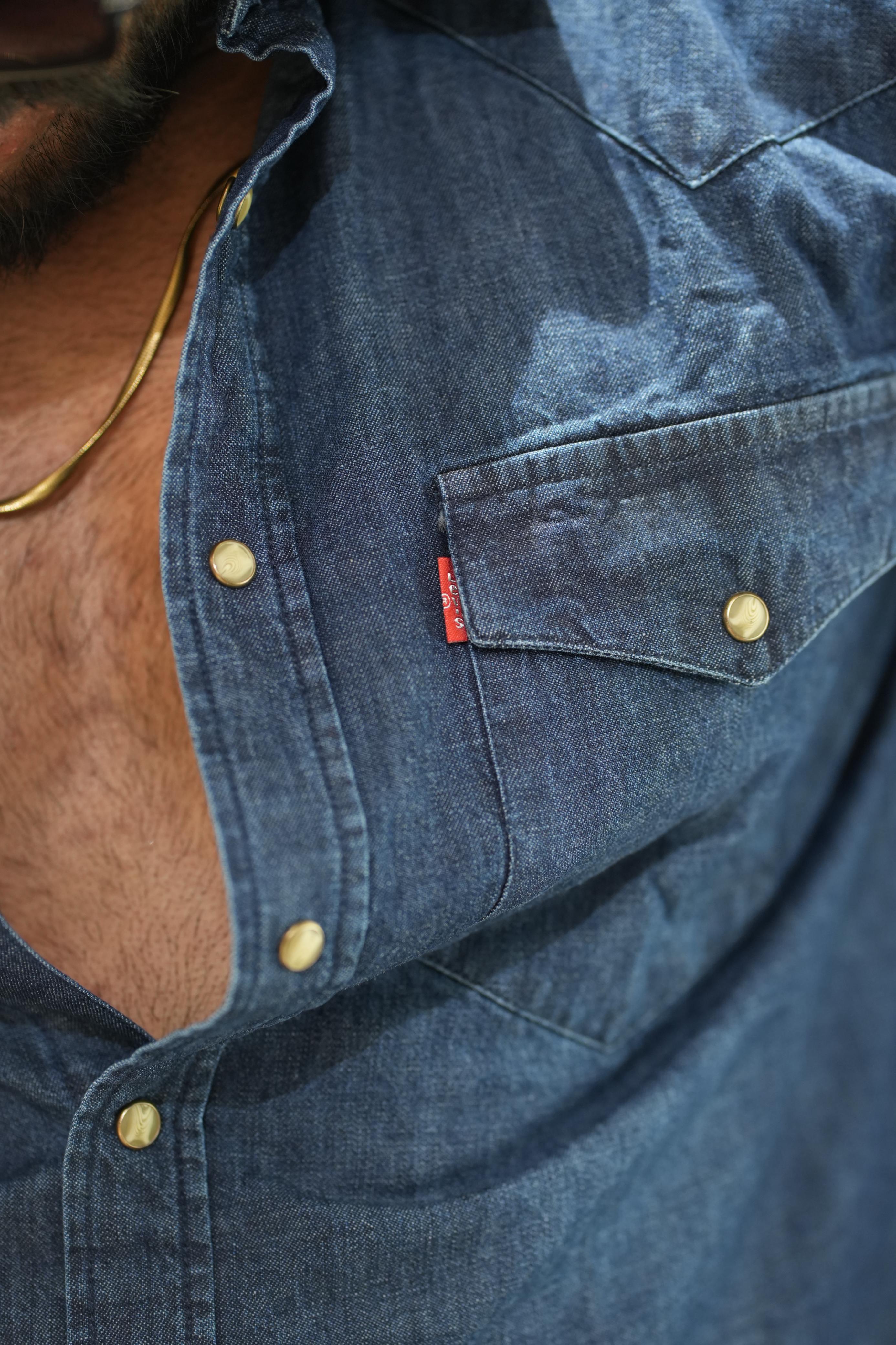 Vintage Blue Denim Shirt